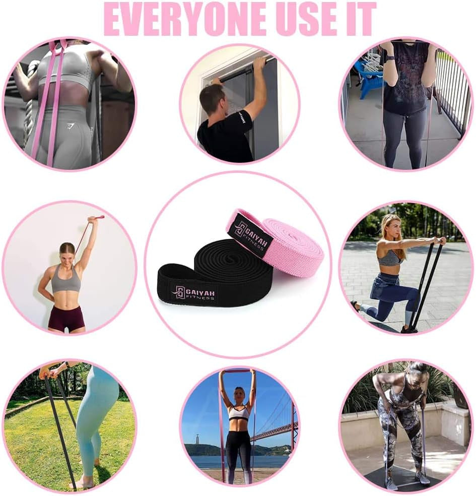 Fabric Long Resistance Bands Set - Full Body Workout Bands Resistance for Women Pull up Assistance Bands for Weight Training,Resistance Training, Physical Therapy,Home Workouts 1