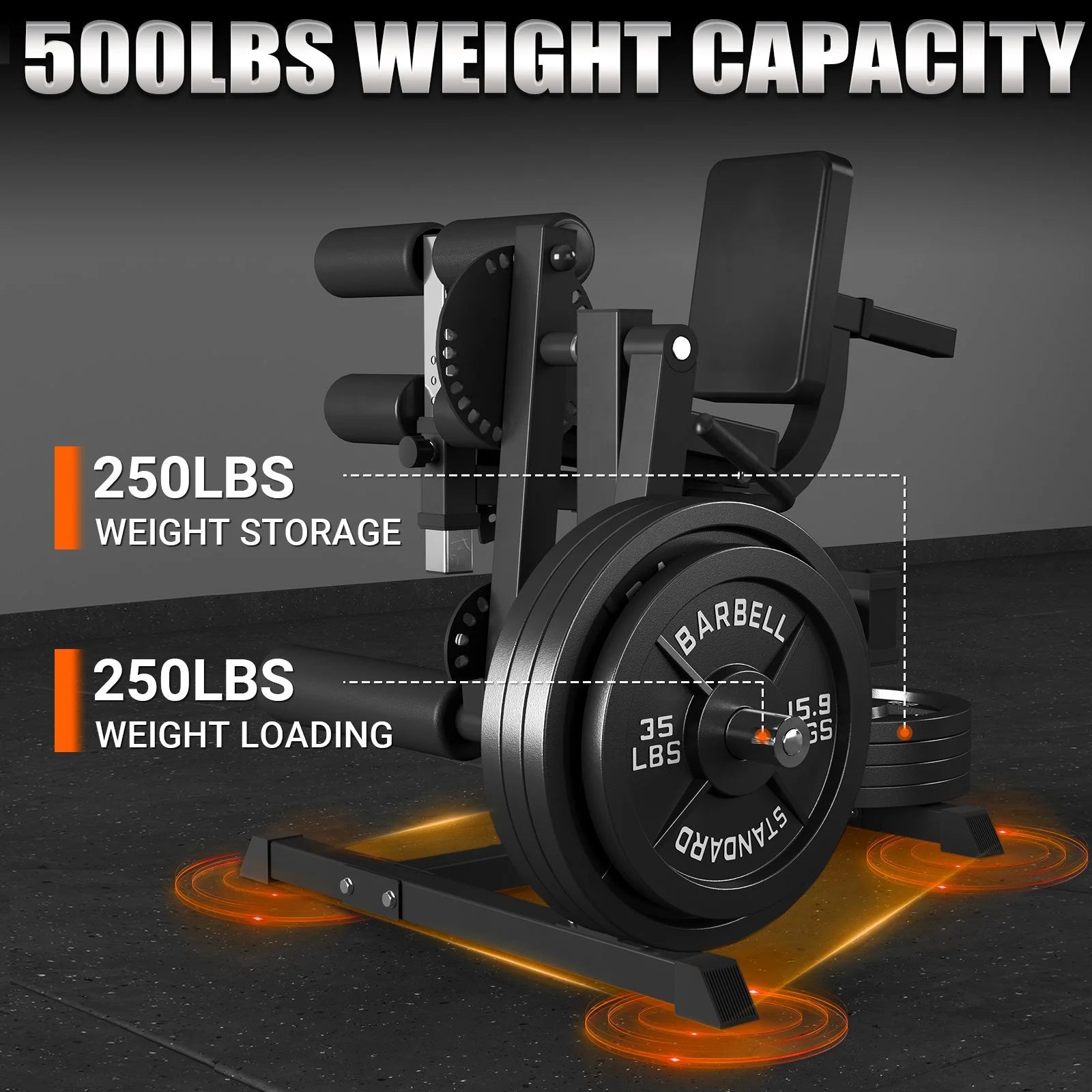 Adjustable Plate Loadedleg Extension & Curl Machine, Adjustable Plate Loaded, Black