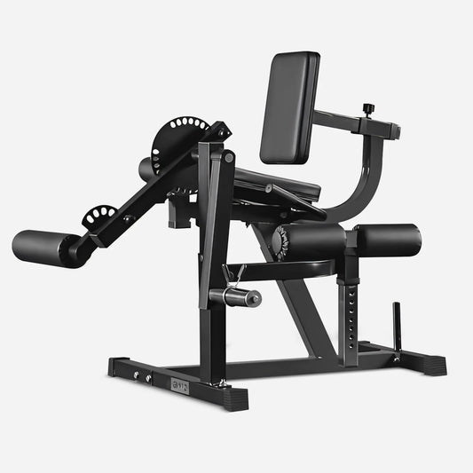 Adjustable Plate Loadedleg Extension & Curl Machine, Adjustable Plate Loaded, Black