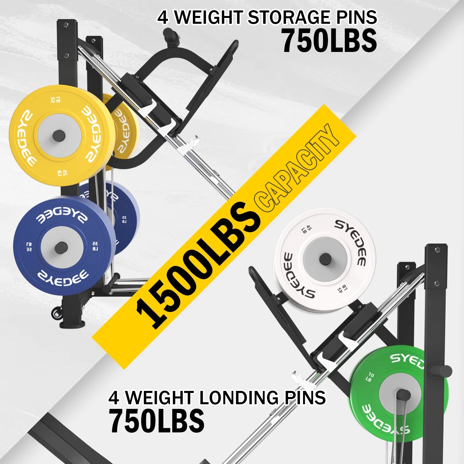 Leg Press Machine, Leg Press with 1500LBS Capacity and Double Safety Guarantee, Only Cover 14.18 Square Feet
