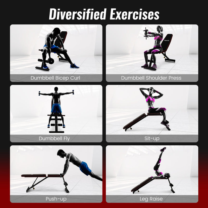 Adjustable Weight Bench Strength Training for Full Body Workout