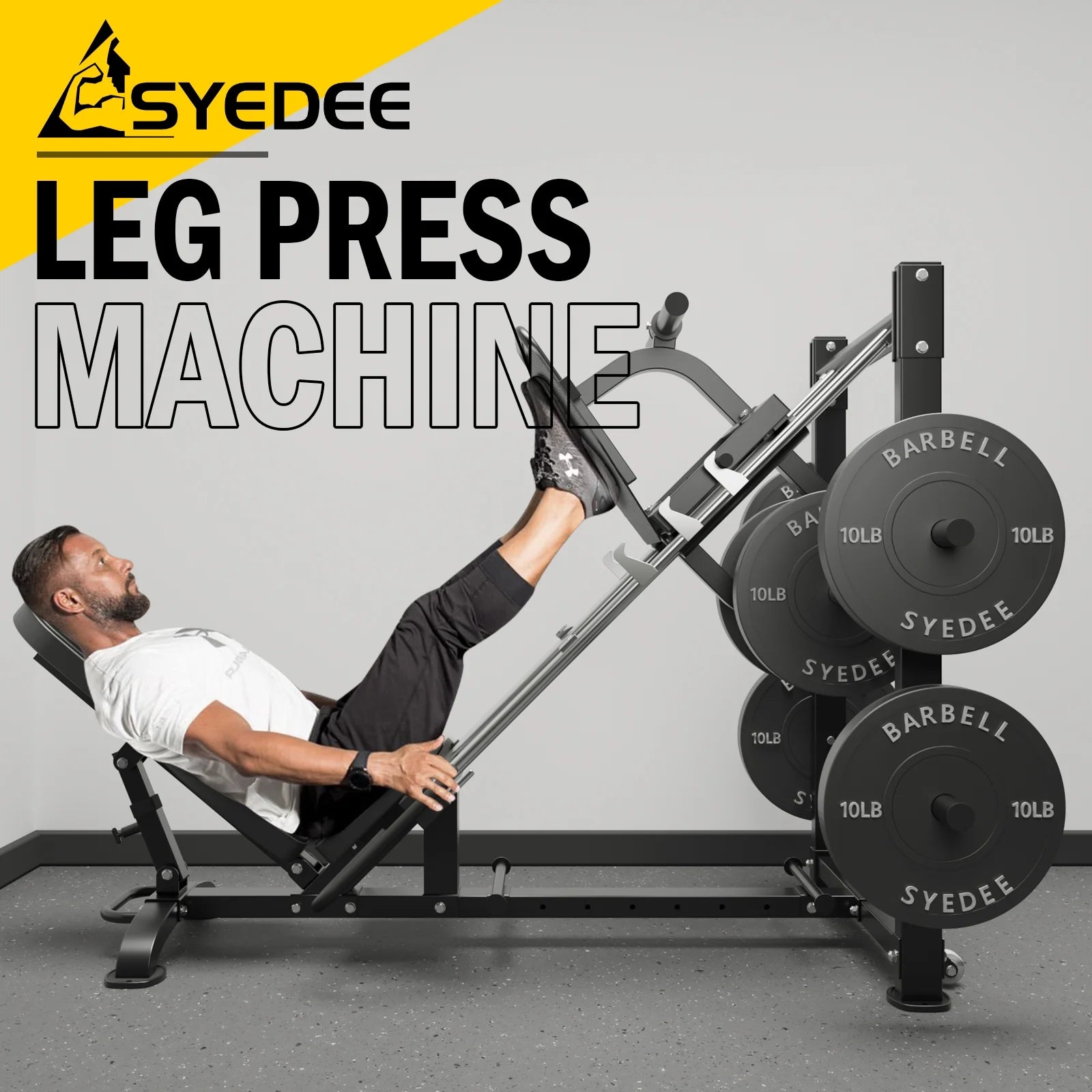 Leg Press Machine, Leg Press with 1500LBS Capacity and Double Safety Guarantee, Only Cover 14.18 Square Feet