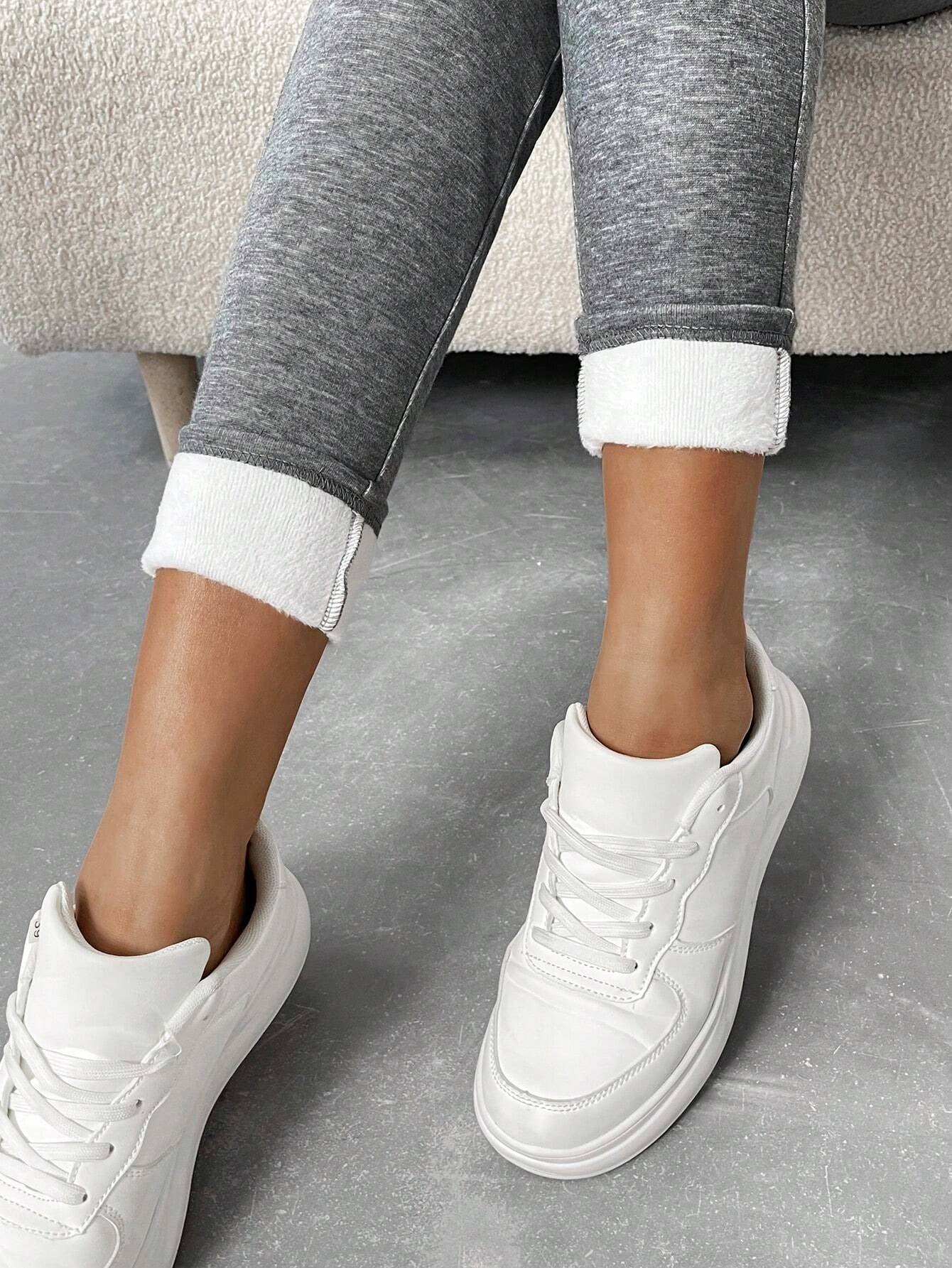 SHEIN Chicease Knot Front Thermal Lined Leggings