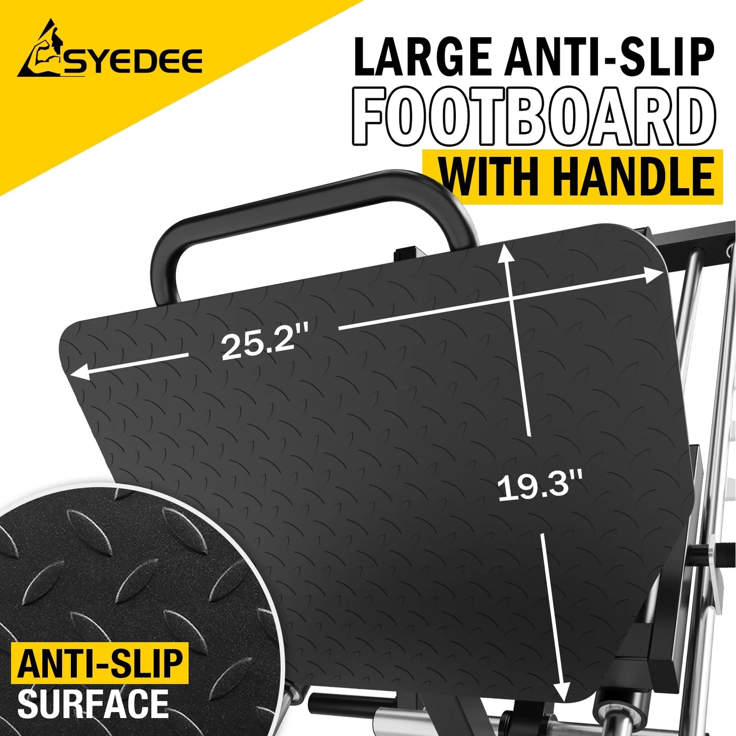 Leg Press Machine, Leg Press with 1500LBS Capacity and Double Safety Guarantee, Only Cover 14.18 Square Feet