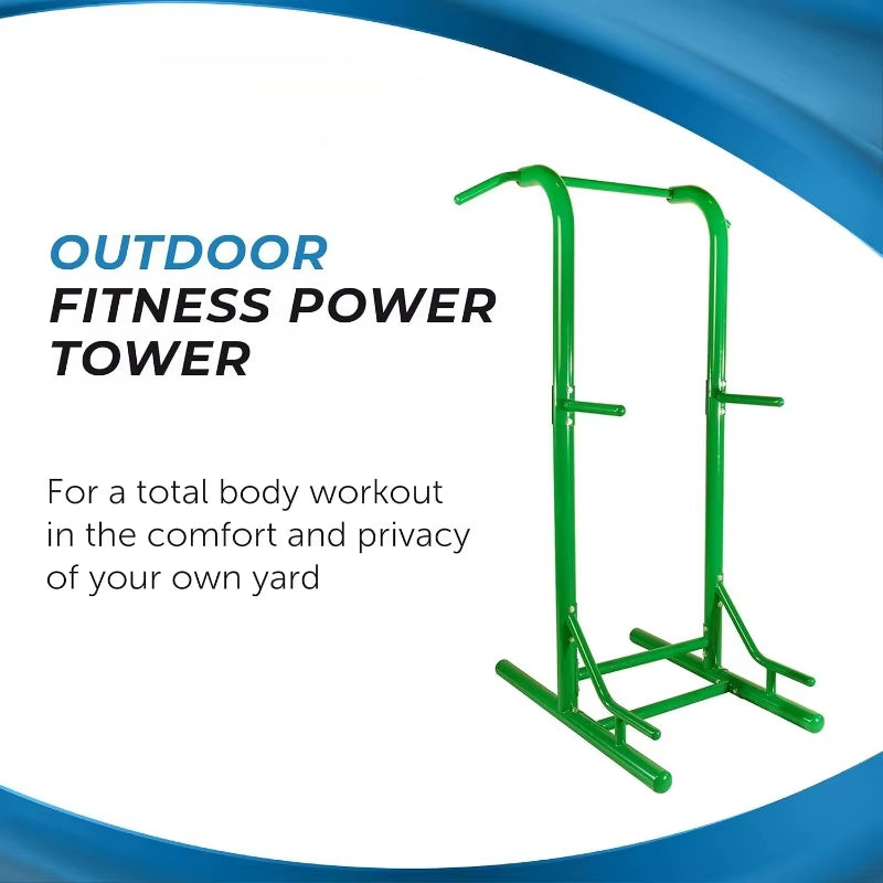 Outdoor Fitness Multi-Use Strength Training Power Tower,Home.