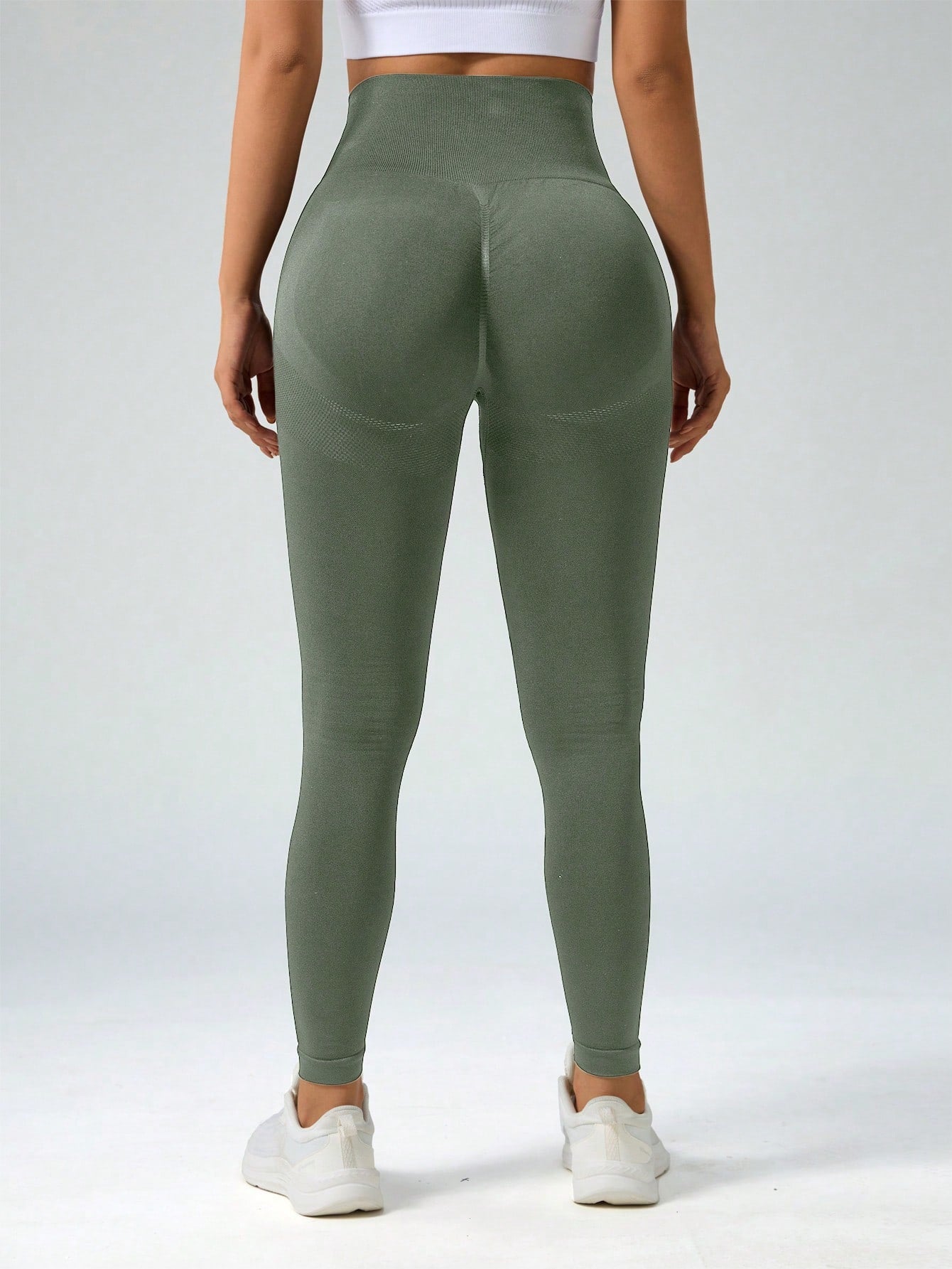 SHEIN Sport Studio Wide Waistband Colorblock Sports Leggings