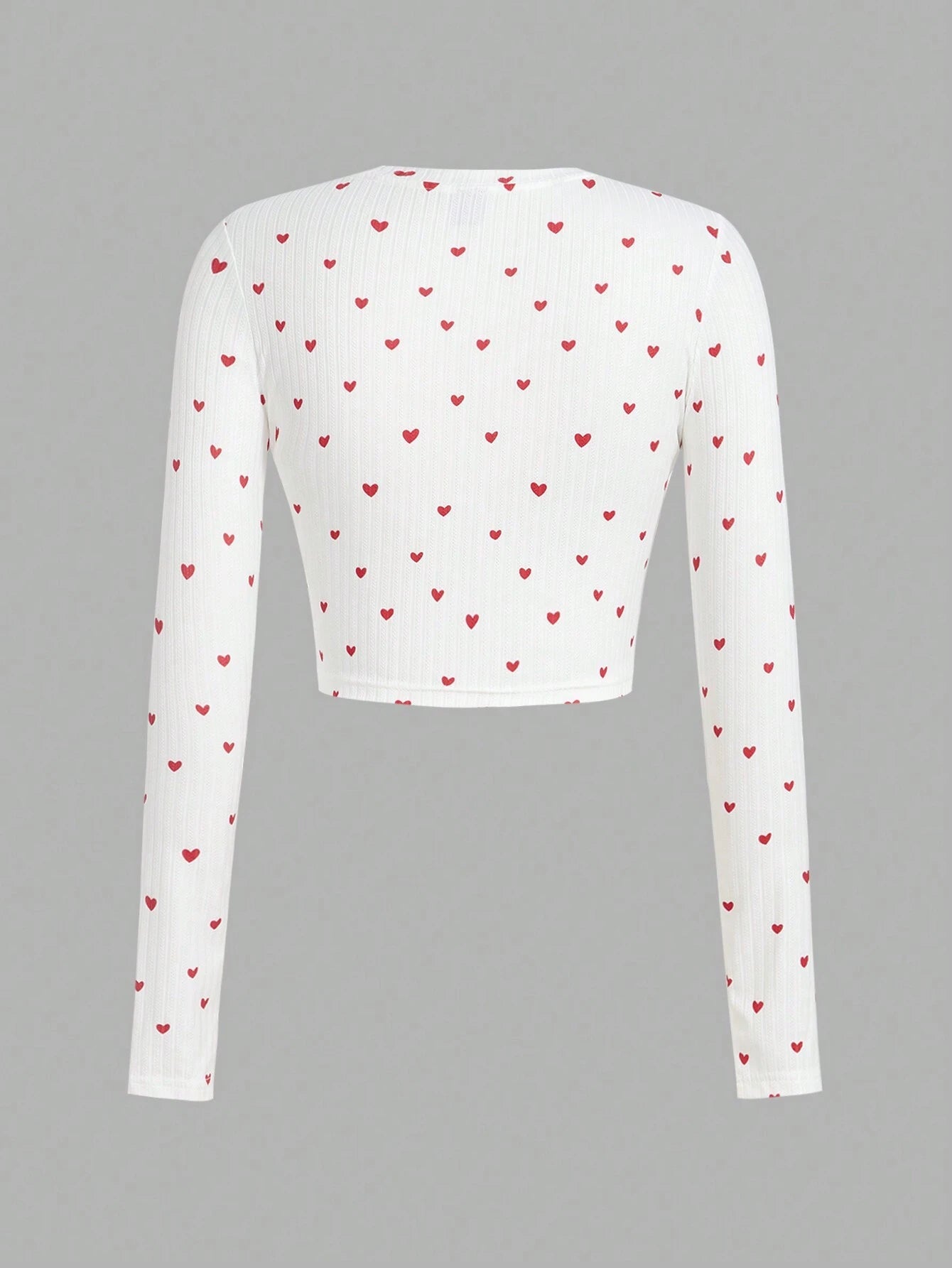 SHEIN Ezwear Multi-Pack Women Versatile Casual Simple Long Sleeve T-Shirt Valentine Day