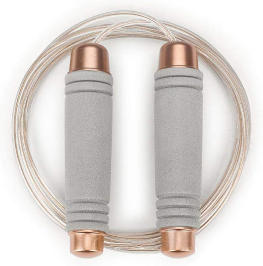 Weighted Jump Rope for Handle,Tangle-Free PU Wire Rope with Bearing Comfortable Foam Handle,Skipping Rope for Workout and Fitness Training for Men Women and Kids