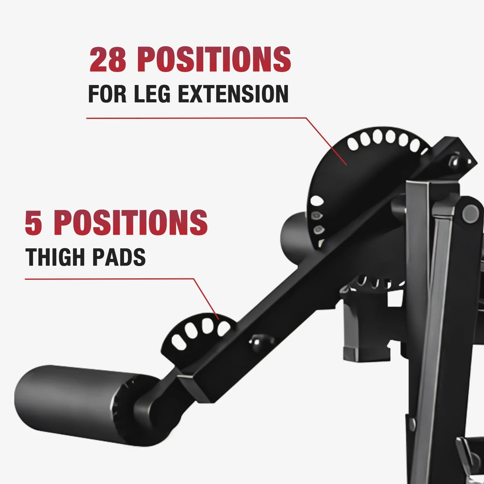 Adjustable Plate Loadedleg Extension & Curl Machine, Adjustable Plate Loaded, Black