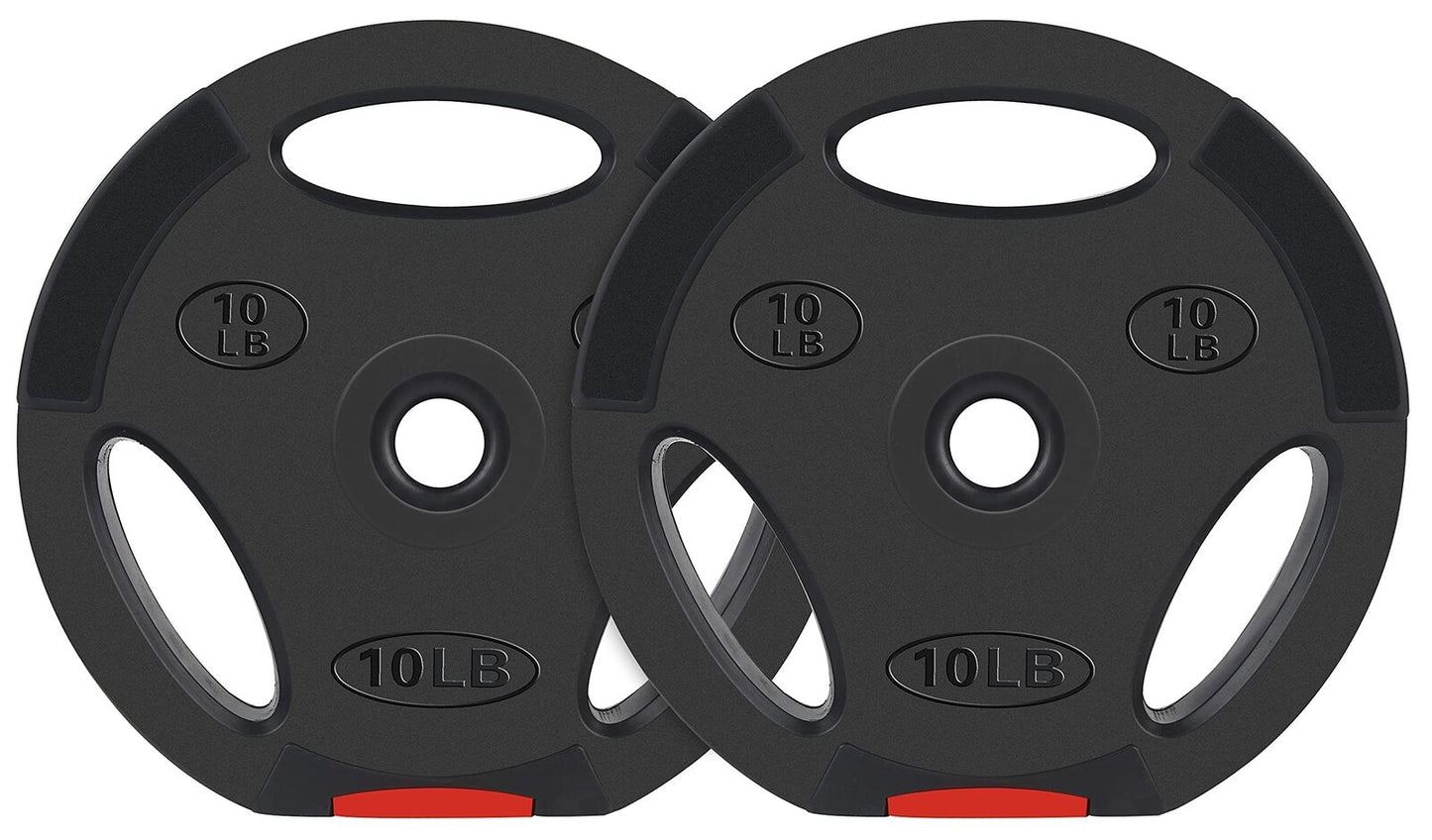 Vinyl Standard 1-Inch Plate Weight Plate for Strength Training and Weightlift...