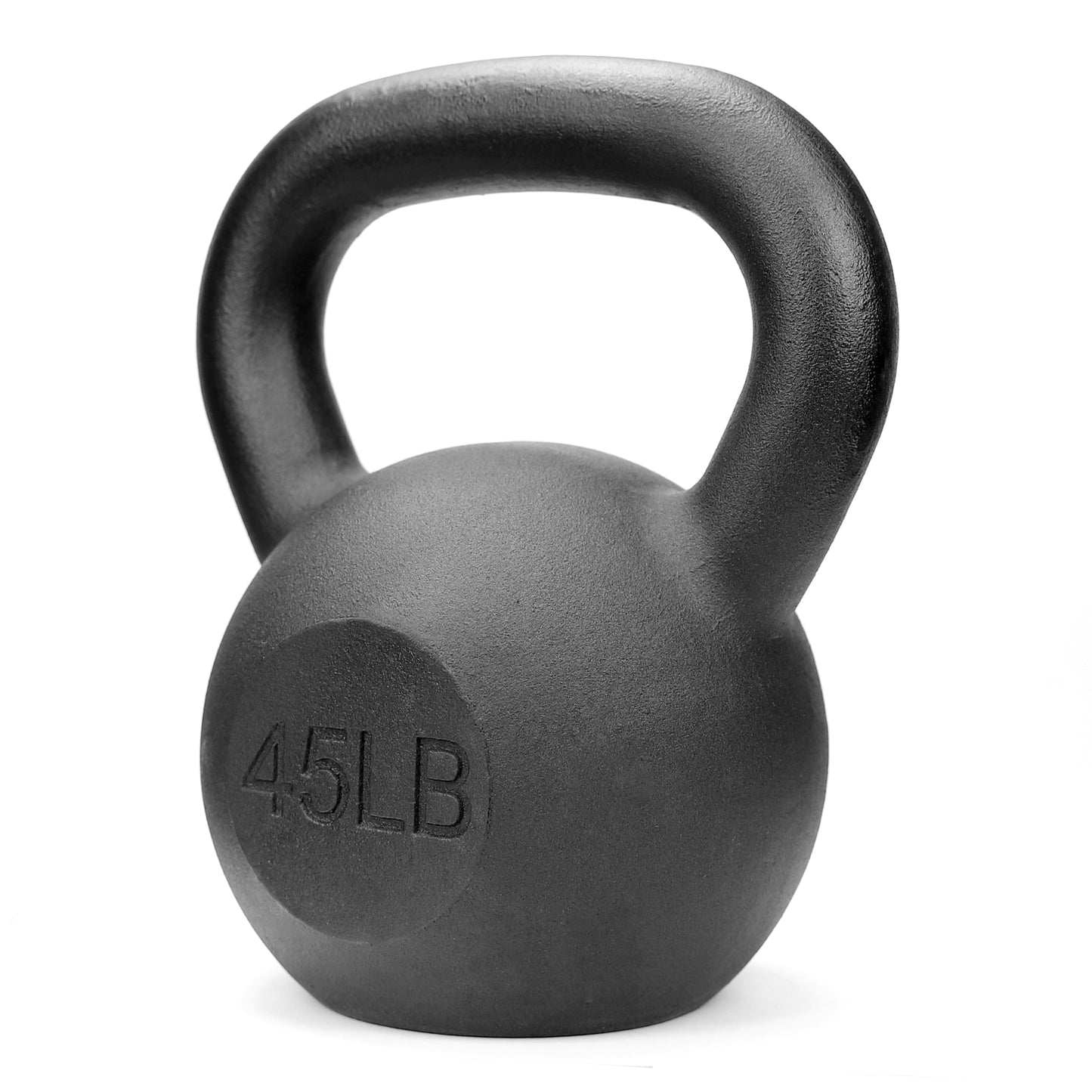 Powder Coated Cast Iron Kettlebell for Strength Training, 45 LB