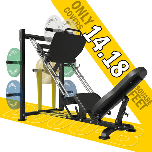 Leg Press Machine, Leg Press with 1500LBS Capacity and Double Safety Guarantee, Only Cover 14.18 Square Feet