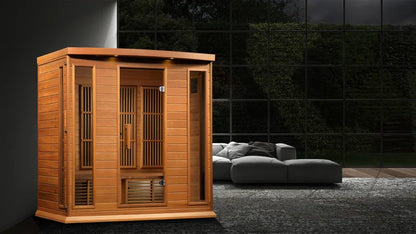 Maxxus 4 - Person Bluetooth Compatible FAR Infrared Sauna in Hemlock