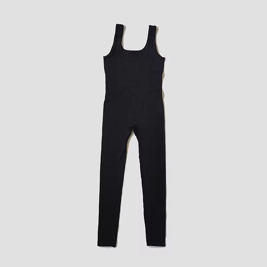 Women'S Tracksuit Yoga Set Seamless Jumpsuits Ribbed One Piece Fitness Rompers Sleeveless Sportswear Gym Set Workout Clothes