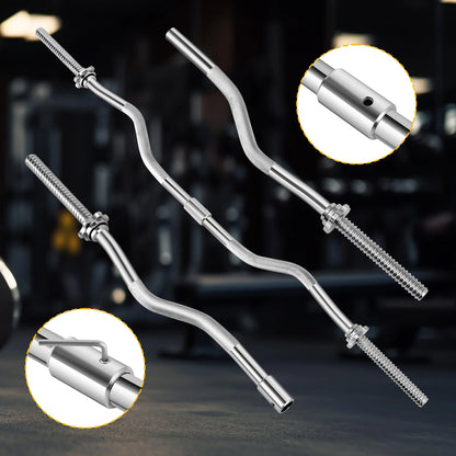 66LB 2 in 1 Adjustable Dumbbell Set with Connecting Rod, Lifting Dumbbells Plate Used as Barbell for Whole Body Workouts, Black