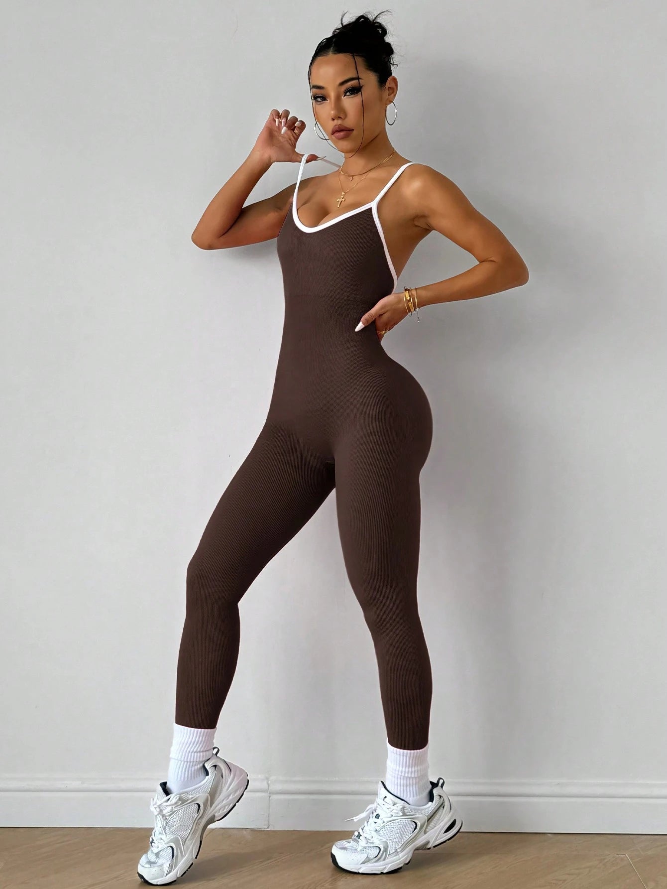 Slayoga Women'S Ribbed Yoga Jumpsuit Pants
