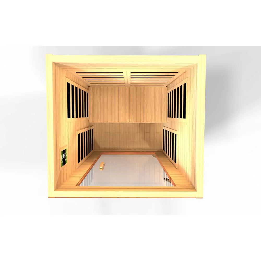 Dynamic Avila Elite 1-2-Person Ultra Low EMF (Under 3MG) FAR Infrared Sauna (Canadian Hemlock)