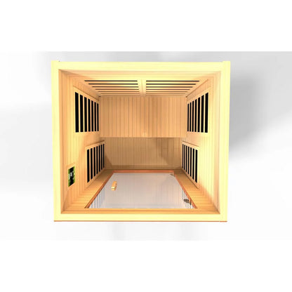 Dynamic Avila Elite 1-2-Person Ultra Low EMF (Under 3MG) FAR Infrared Sauna (Canadian Hemlock)