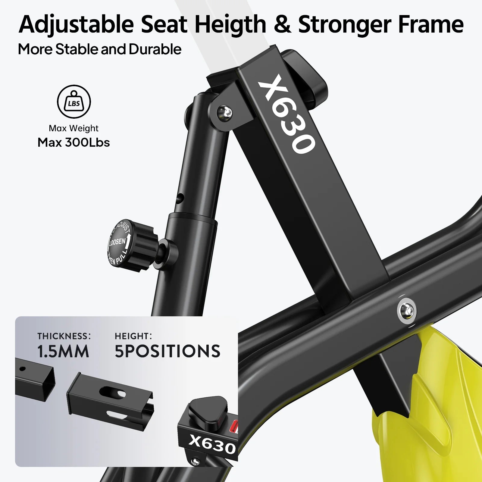 4In1 Folding Exercise Bike Indoor Cycling Bike Stationary Magnetic X Bike Gym Workout 300Lb Easy to Get On/Off