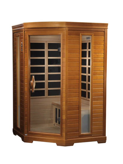 2 - Person Bluetooth Compatible FAR Infrared Sauna in Hemlock