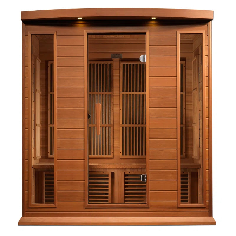 Maxxus 4 - Person Bluetooth Compatible FAR Infrared Sauna in Hemlock