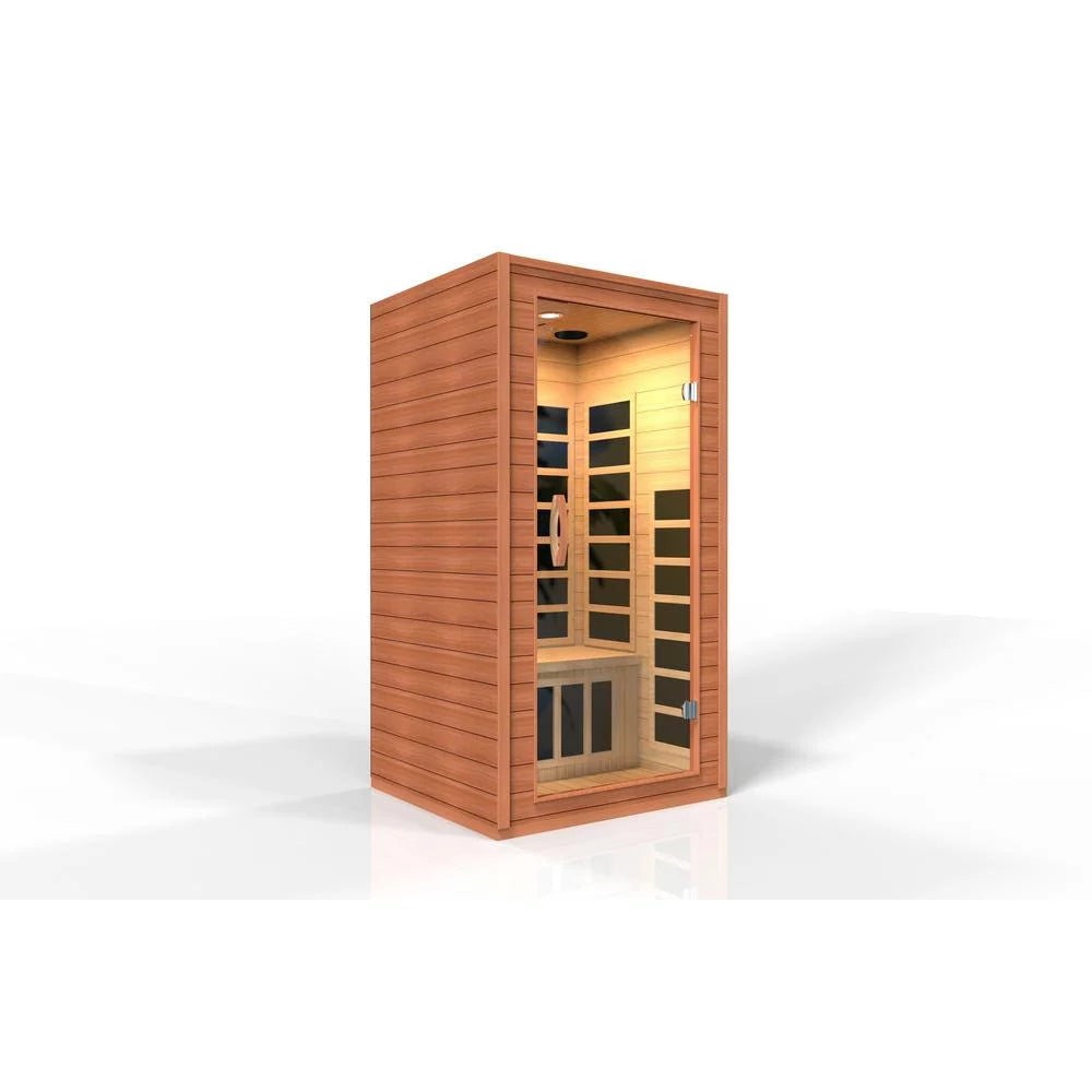 Dynamic Avila Elite 1-2-Person Ultra Low EMF (Under 3MG) FAR Infrared Sauna (Canadian Hemlock)