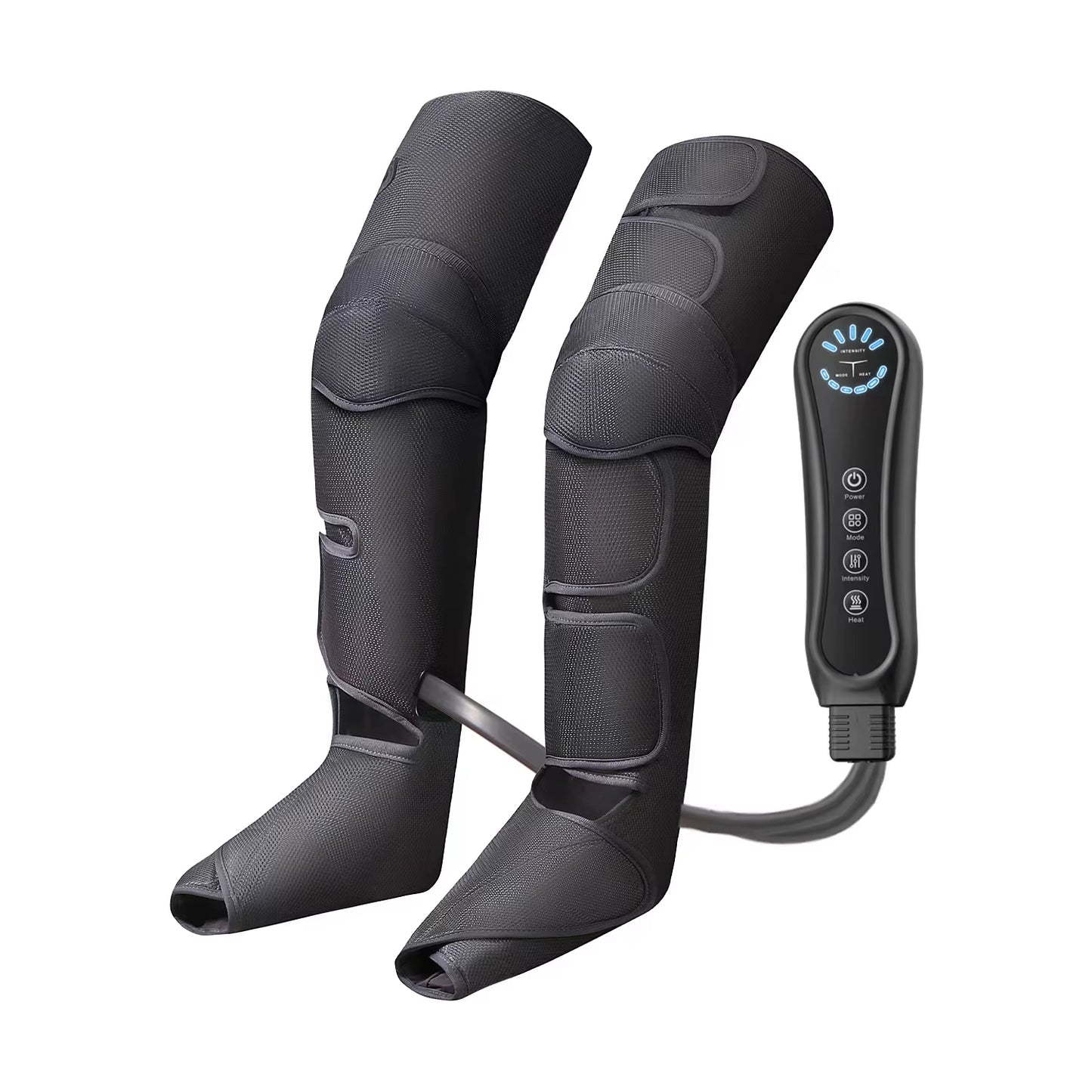 Air Compression Leg Massager Foot Calf Machine Blood Circulation Relaxation Instrument Long Airbag Vibration Heating Knee Tool