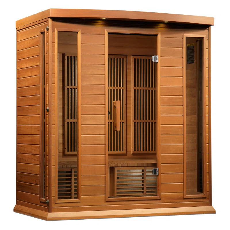 Maxxus 4 - Person Bluetooth Compatible FAR Infrared Sauna in Hemlock