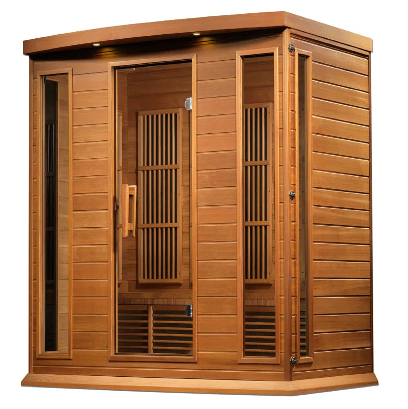 Maxxus 4 - Person Bluetooth Compatible FAR Infrared Sauna in Hemlock