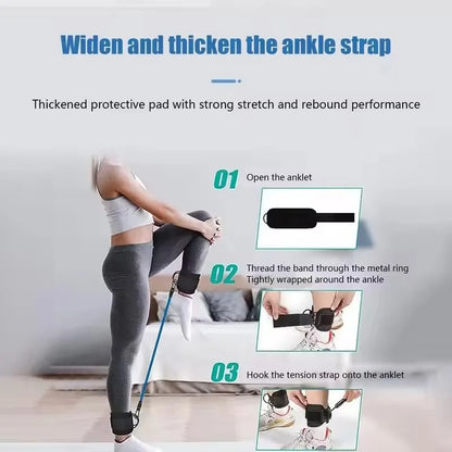 Ankle Bands Resistance Bands for Leg Butt Training Legs Resistance Bands with Ankle Strap for Women & Men Glutes Workout