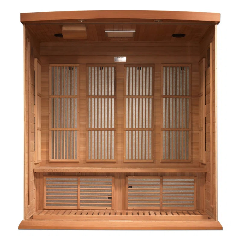 Maxxus 4 - Person Bluetooth Compatible FAR Infrared Sauna in Hemlock
