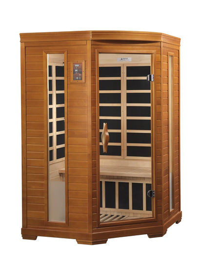 2 - Person Bluetooth Compatible FAR Infrared Sauna in Hemlock
