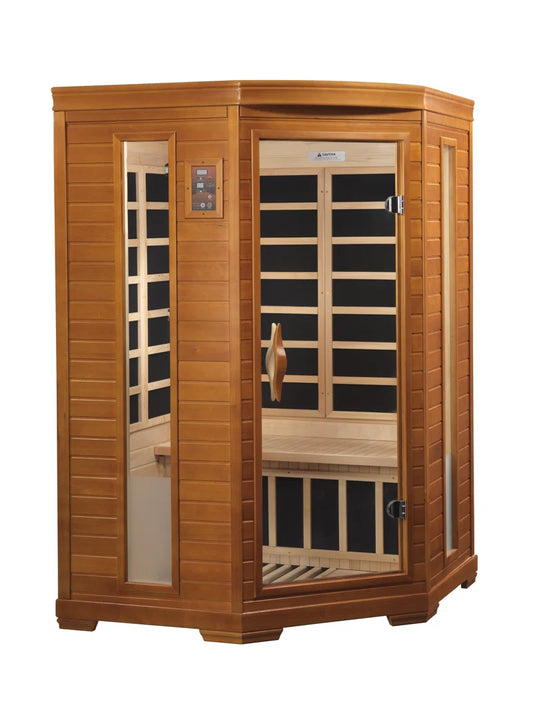 2 - Person Bluetooth Compatible FAR Infrared Sauna in Hemlock