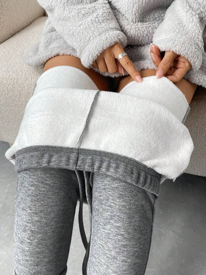 SHEIN Chicease Knot Front Thermal Lined Leggings