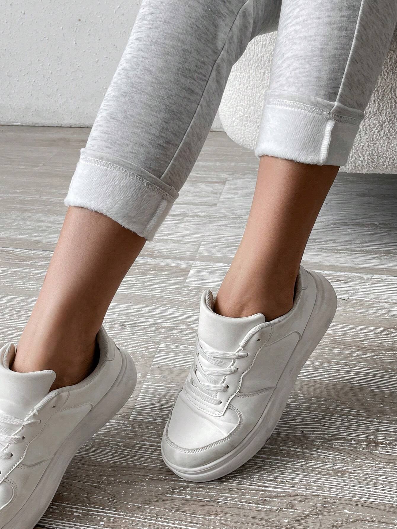 SHEIN Chicease Knot Front Thermal Lined Leggings