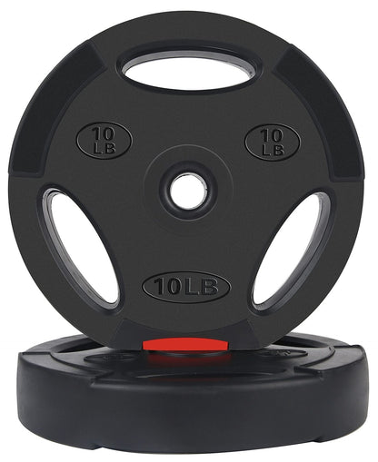 Vinyl Standard 1-Inch Plate Weight Plate for Strength Training and Weightlift...