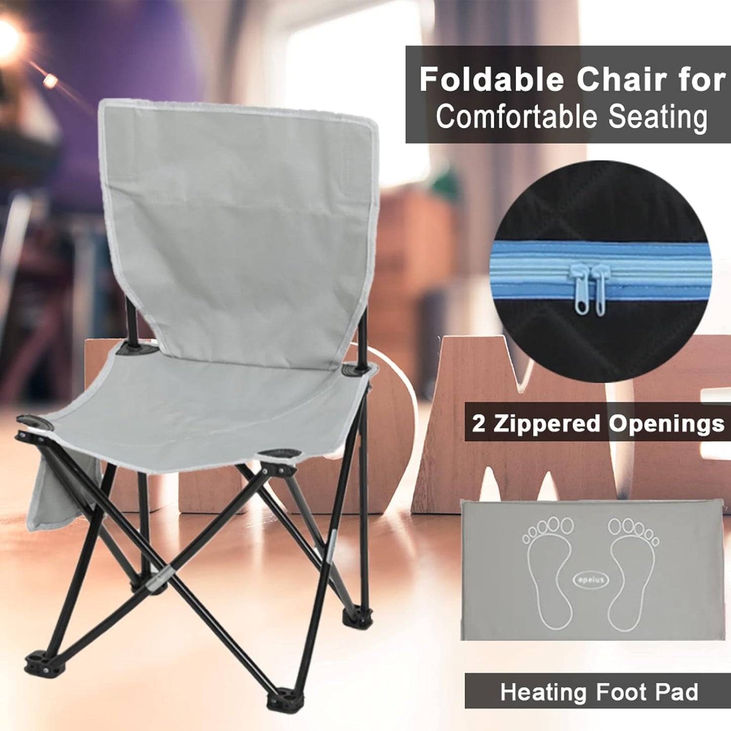 Portable Infrared Sauna for Home Full Size Black Infrared Sauna Tent for Spa with Heating Foot Pad and Portable Chair(Infrared,Black)