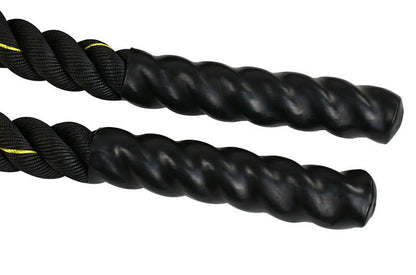 .5" Workout Strength Training Undulation Poly Dacron Battle Rope Black (40Ft)
